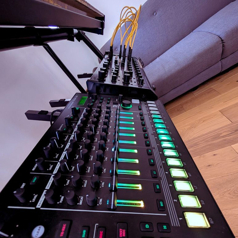 Roland TR8s and MS20m